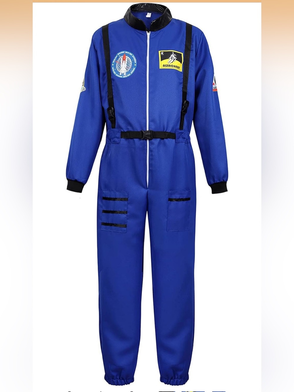 Men’s Blue Astronaut Jumpsuit Costume